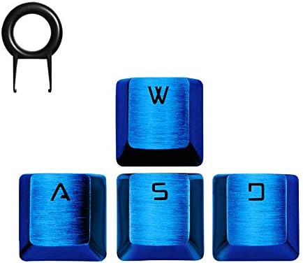 Метални капачки за ключове Hallsen, Ръчна детска клавиатура, шапки WASD клавиши, за FPS и MOBA, Модернизирани