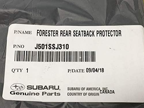 Subaru 2019 2020 2021 2022 2023 Защитник на облегалката на задната седалка Forester Черен Нов J501SSJ310 Истински