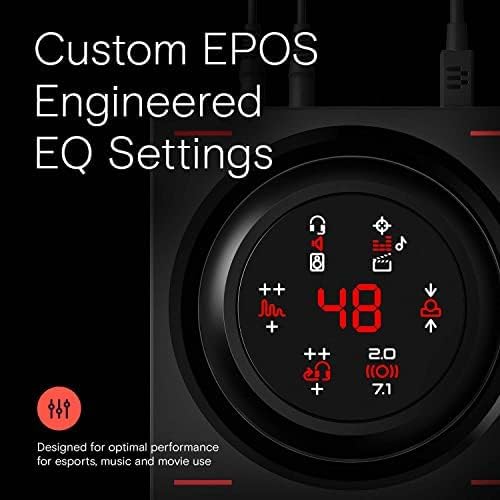 Усилвател на звука EPOS GSX 1000 2nd Edition Кпр Amp / Външна звукова карта USB с съраунд звук 7.1, звуков съпровод,